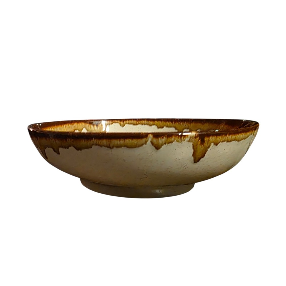 Pfaltzgraff Country Casual Stoneware Salad Server Drip Glaze‎ Bowl